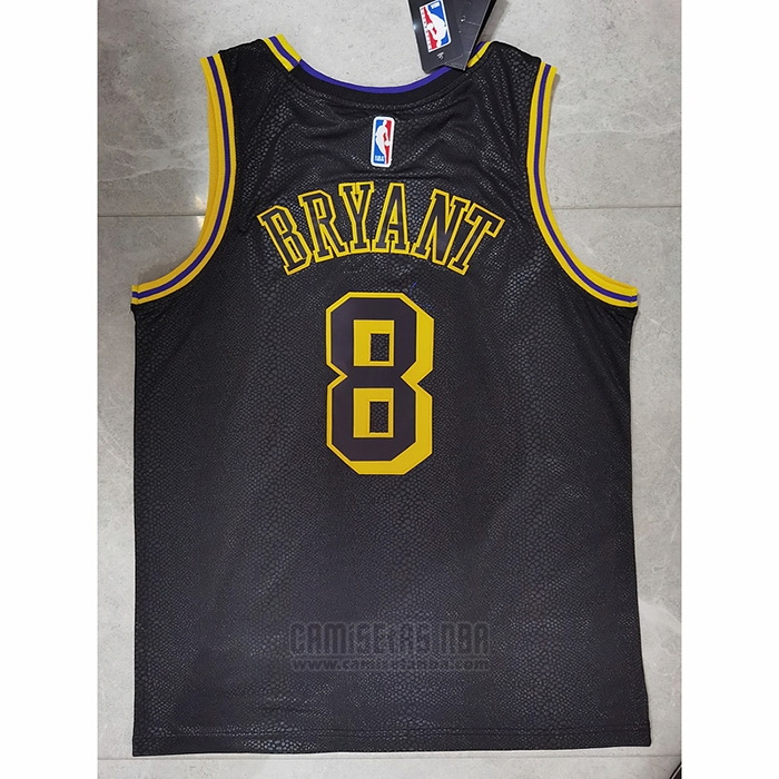 Camiseta Los Angeles Lakers Kobe Bryant #8 Crenshaw Black Mamba Negro
